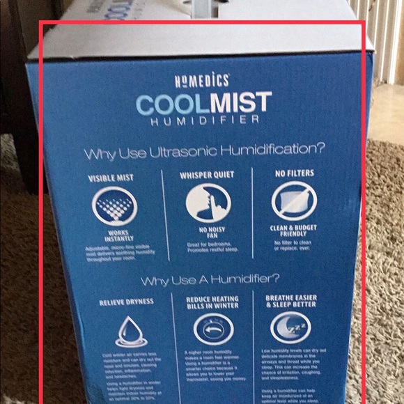🌧NEW HOMEDICS HUMIDIFIER - Picture 3 of 3
